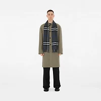 Check Cashmere Scarf in Dark charcoal | Burberry® Official