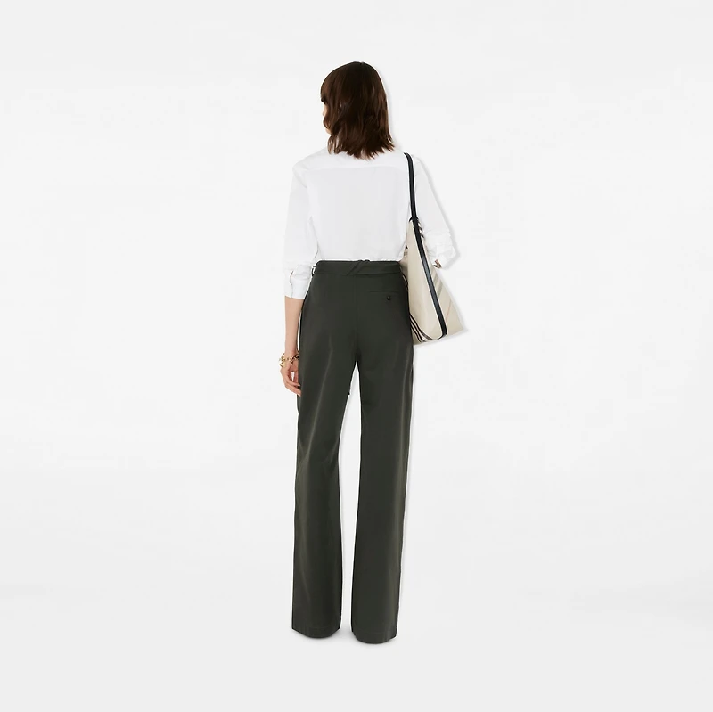 Regular Fit Cotton Poplin Shirt in White - Women | Burberry® Official