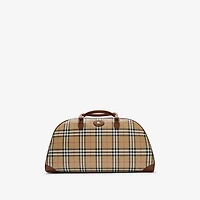 Check Holdall in Archive beige - Men, Cotton | Burberry® Official