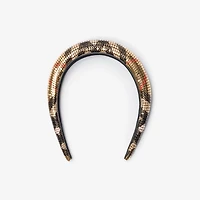Check Mesh Headband in Sand beige | Burberry® Official