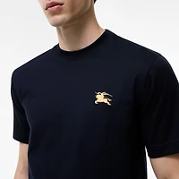 Knight Cotton T-shirt in Navy - Men | Burberry® Official