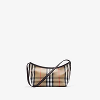 Mini Highlands Shoulder Bag​ in Sand - Women, Cotton, Linen | Burberry® Official