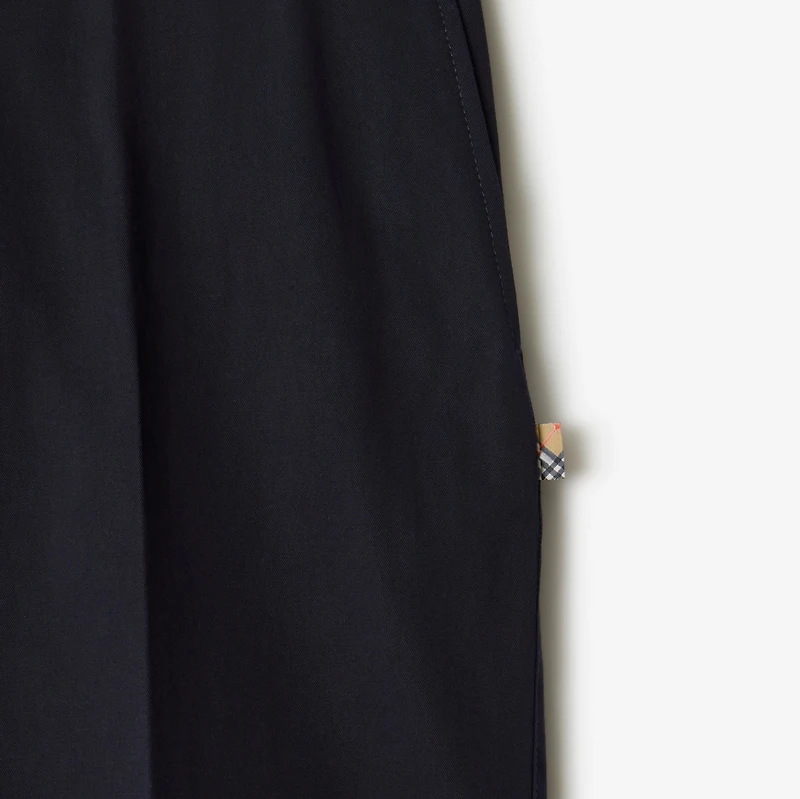 Cotton Shorts in Navy - Men | Burberry® Official