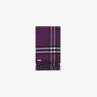 Reversible EKD Check Cashmere Scarf in Pansy | Burberry® Official