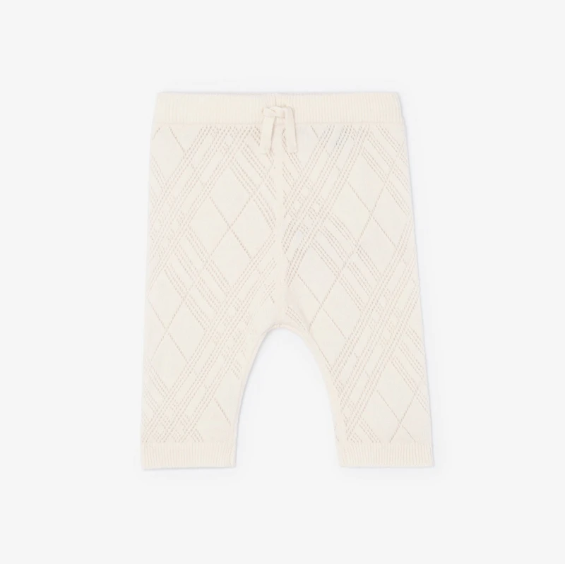 Check Cashmere Two-piece Set in Ivory - Children | Burberry® Official