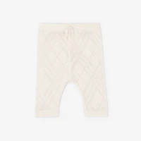 Check Cashmere Two-piece Set in Ivory - Children | Burberry® Official
