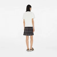 Heart Logo Cotton T-shirt in Chalk white - Women | Burberry® Official