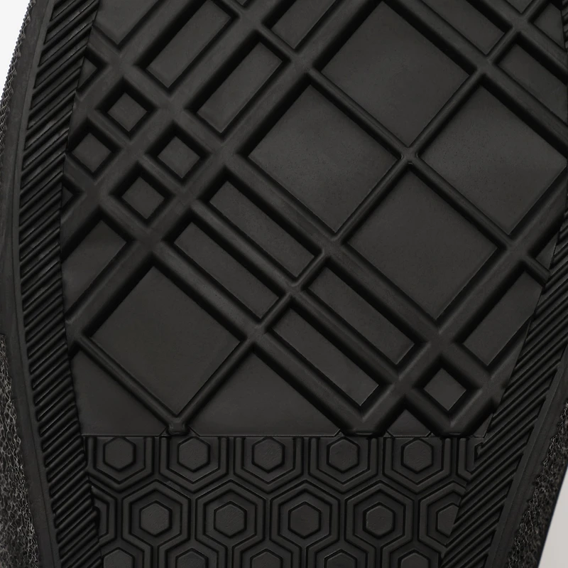 Check Nylon Blend Sneakers in Iron grey - Men | Burberry® Official