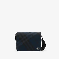 Grid Messenger Bag​ in Navy - Men | Burberry® Official