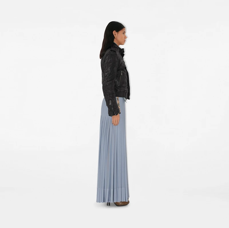 Leather Biker Jacket in Black - Women | Burberry® Official