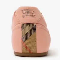 Leather Knight Runner Sneakers​ in Ditsy pink - Women | Burberry® Official
