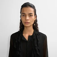 Onyx Shield Pendant Earrings in Gold/black - Women | Burberry® Official