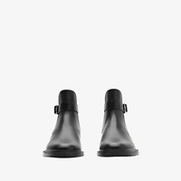 Leather Manor Jodhpur Boots in Black - Men | Burberry® Official