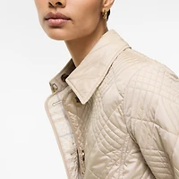 Quilted Nylon Fernleigh Jacket in Stone beige - Women | Burberry® Official