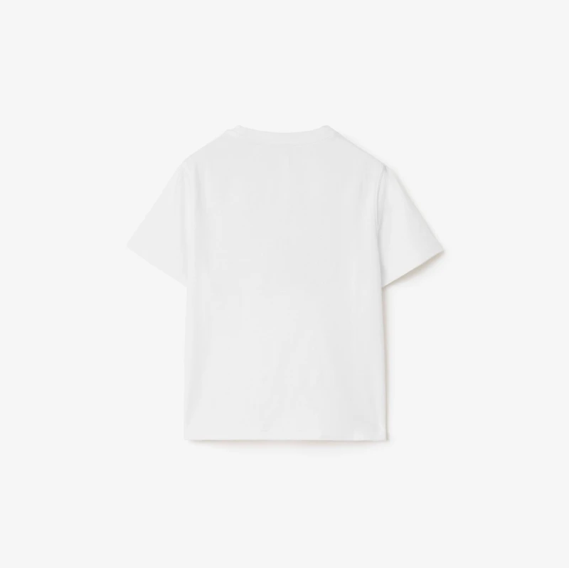 EKD Stretch Cotton T-shirt in White | Burberry® Official