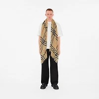 Check Wool Scarf in Sand | Burberry® Official