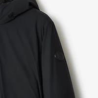 Mid-length Hooded Nylon Coat in Black - Women | Burberry® Official