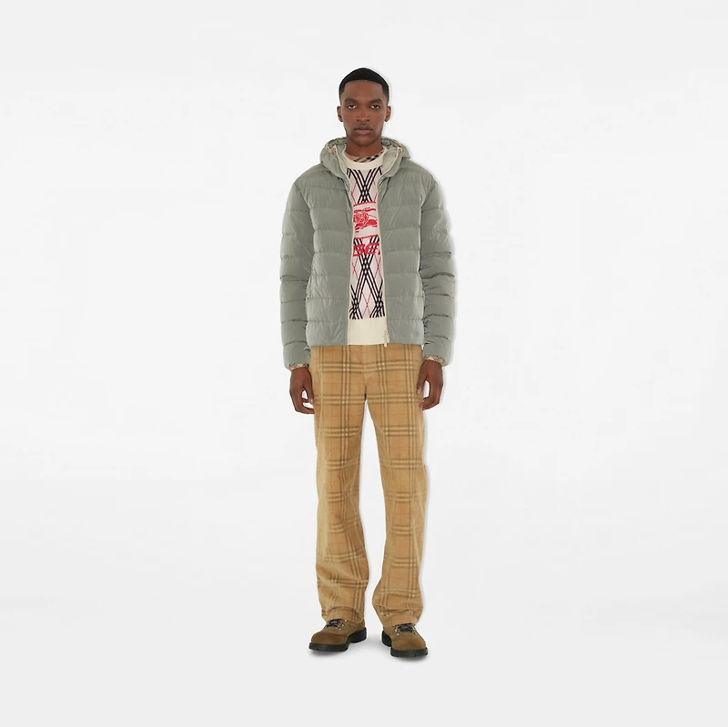 Detachable Warmer Nylon Blend Parka in Hunter beige - Men | Burberry® Official