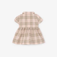 Check Cotton Dress with Bloomers in Archive pink - Children | Burberry® Official