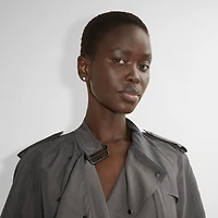 Shield Stud Earrings in Silver - Women | Burberry® Official
