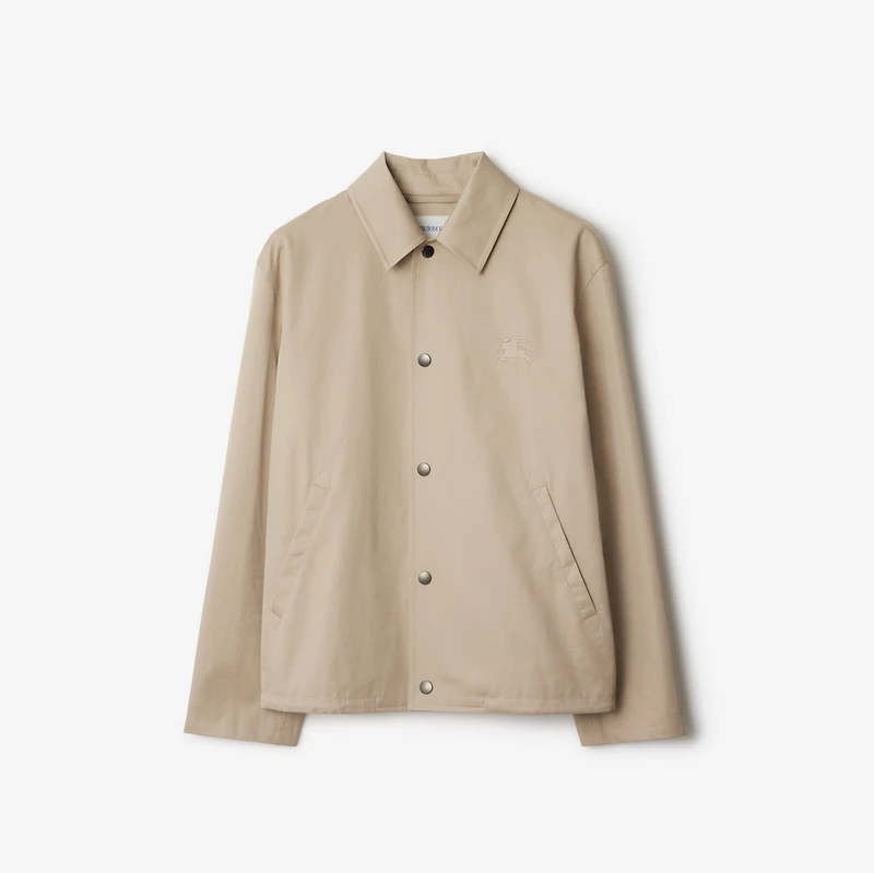 Gabardine Jacket in Fossil - Men | Burberry® Official