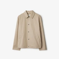 Gabardine Jacket in Fossil - Men | Burberry® Official