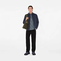 Regular Fit Check Cotton Shirt in Pewter - Men | Burberry® Official