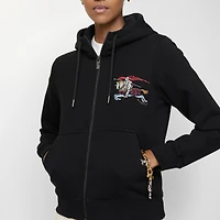 EKD Cotton Zip Hoodie in Black - Women | Burberry® Official