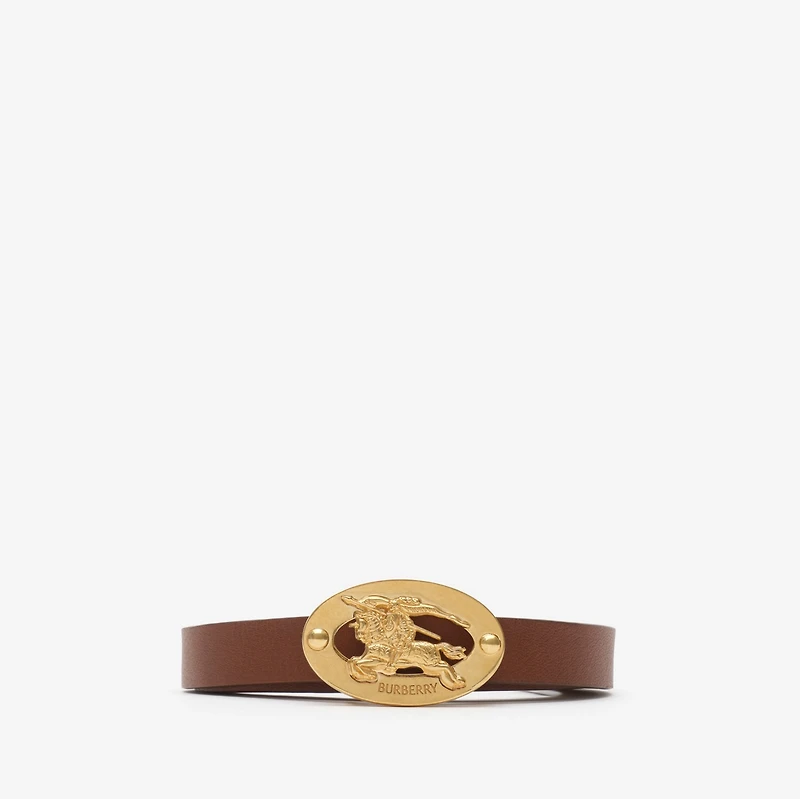 Thin Reversible Check Oval Belt in Archive beige/tobacco brown - Women, Cotton, Technical | Burberry® Official