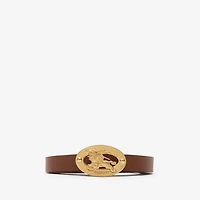 Thin Reversible Check Oval Belt in Archive beige/tobacco brown - Women, Cotton, Technical | Burberry® Official