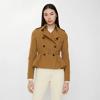 Cotton Isabella Trench Jacket in Teak brown - Women | Burberry® Official