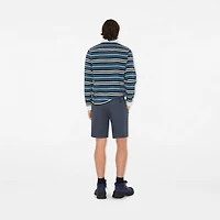Cotton Chino Shorts in Magnet - Men | Burberry® Official