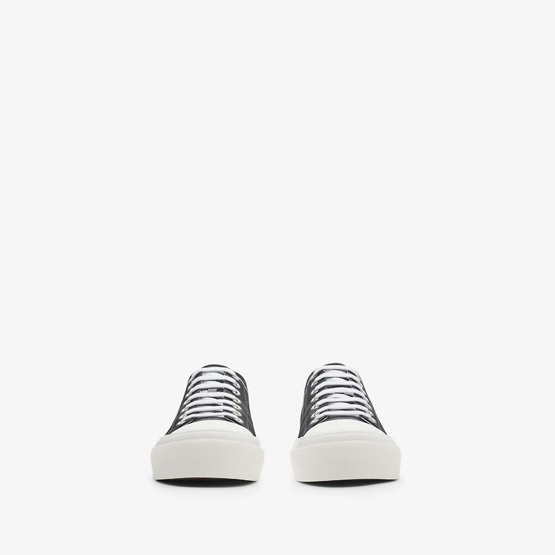 Check Sneakers in Storm blue - Men | Burberry® Official