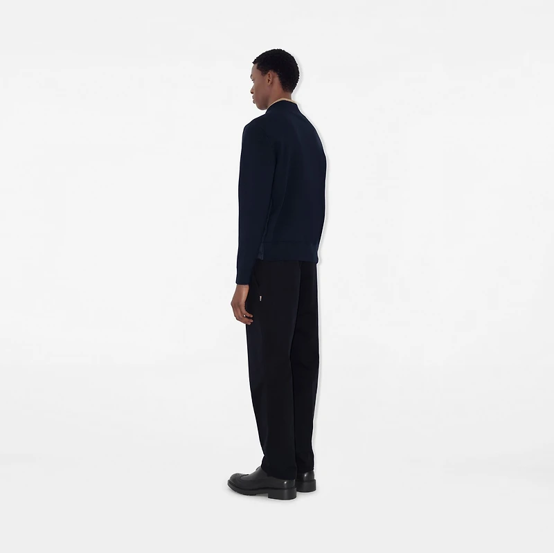 Cotton Chinos in Navy - Men | Burberry® Official