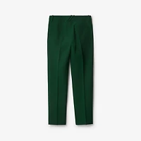Wool Tailored Trousers in Ivy - Women | Burberry® Official