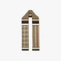 Montage Print Silk Scarf in Archive beige | Burberry® Official