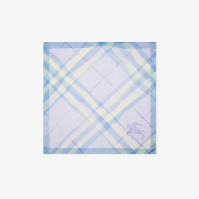 Watercolour Check Silk Scarf in Lilac purple | Burberry® Official