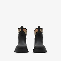 Rubber Marsh Stamp Low Boots​ in Black - Men | Burberry® Official