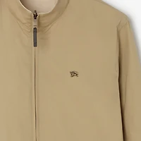 Reversible Cotton Harrington Jacket in Sparrow beige - Men | Burberry® Official
