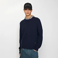 Cashmere Sweater in Silhouette blue - Men | Burberry® Official