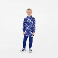 Check Cotton Shirt in Knight | Burberry® Official