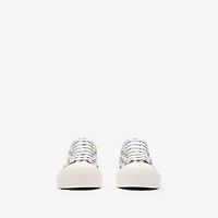 Check Sneakers in Seafoam green - Women | Burberry® Official