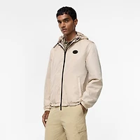 Reversible Check Newport Hooded Jacket in Pebble beige - Men, Nylon | Burberry® Official