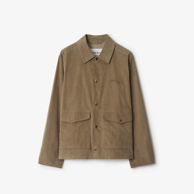 Corduroy Jacket in Puddle beige - Men | Burberry® Official