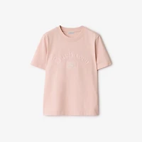 Gothic Logo Cotton T-shirt in Bouquet - Women | Burberry® Official