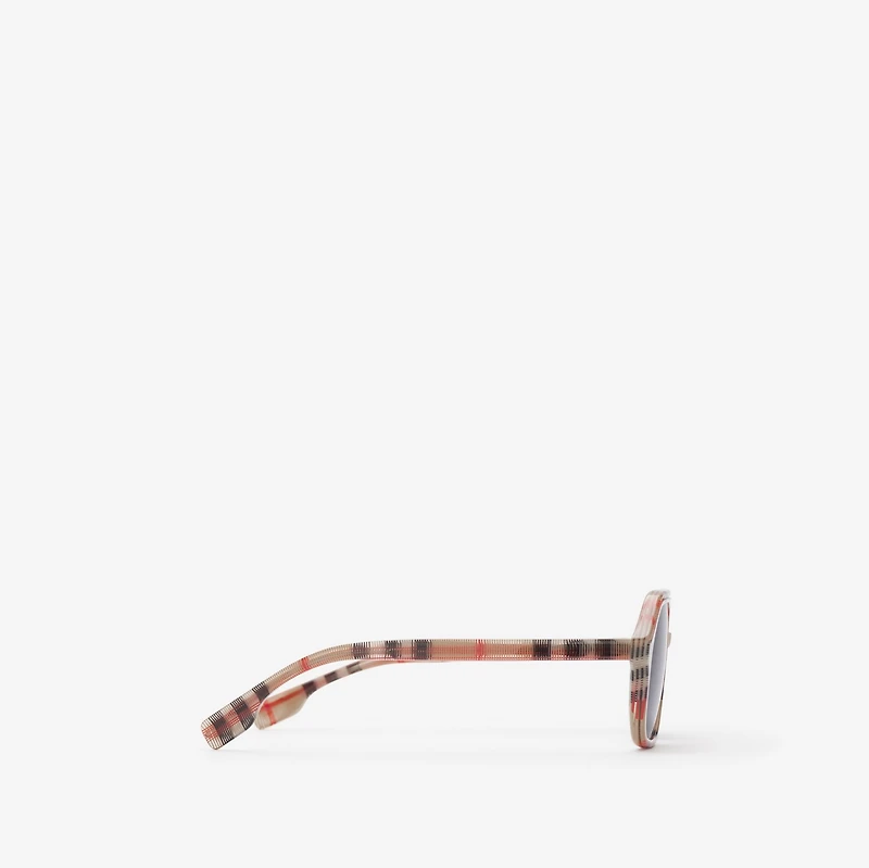 Check Pilot Sunglasses in Antique yellow - Children | Burberry® Official