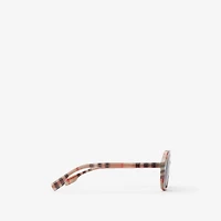 Check Pilot Sunglasses in Antique yellow - Children | Burberry® Official