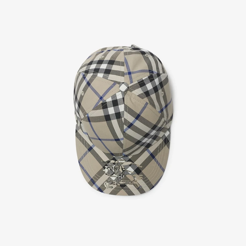 Check EKD Twill Baseball Cap in Lichen - Men | Burberry® Official