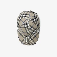 Check EKD Twill Baseball Cap in Lichen - Men | Burberry® Official