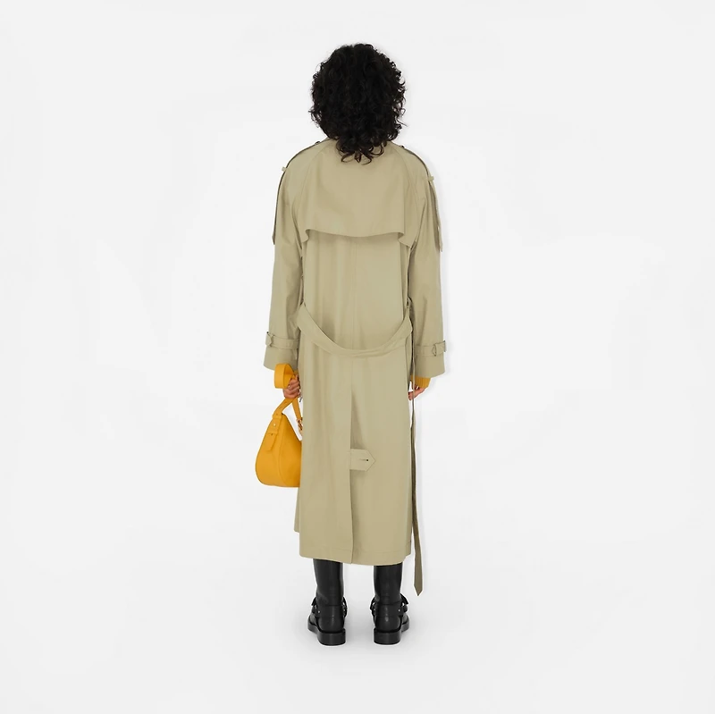 Long Gabardine Castleford Trench Coat in Hunter - Women | Burberry® Official